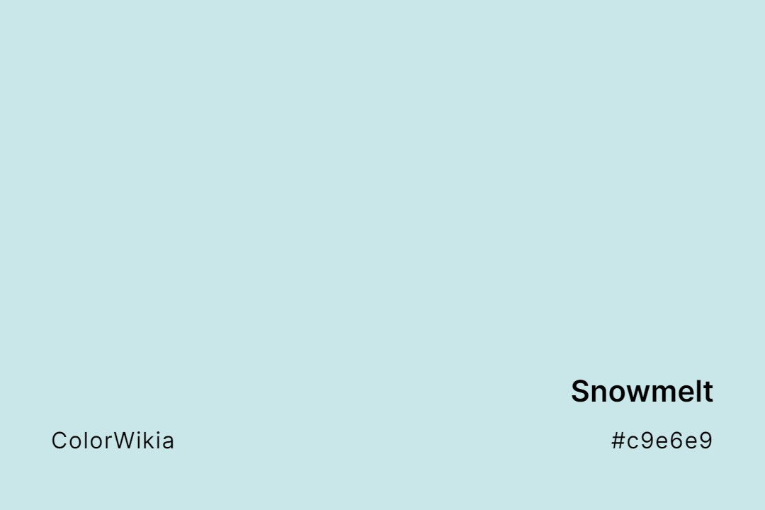 Snowmelt Color – #c9e6e9: Codes and Complete Breakdown