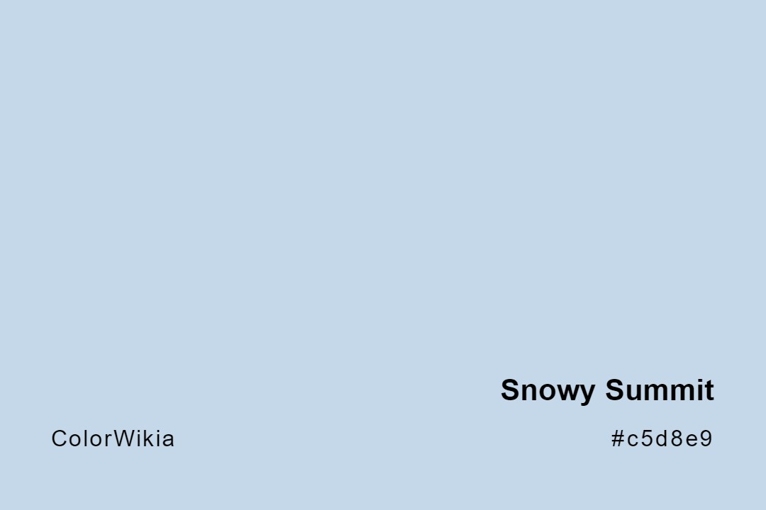 snowy summit color c5d8e9