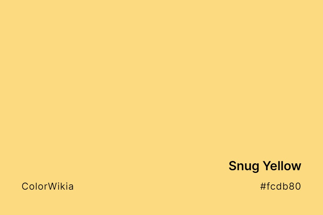 Snug Yellow Color – #fcdb80: Codes and Complete Breakdown