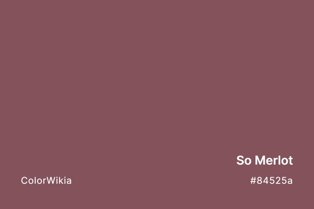 so merlot color 84525a