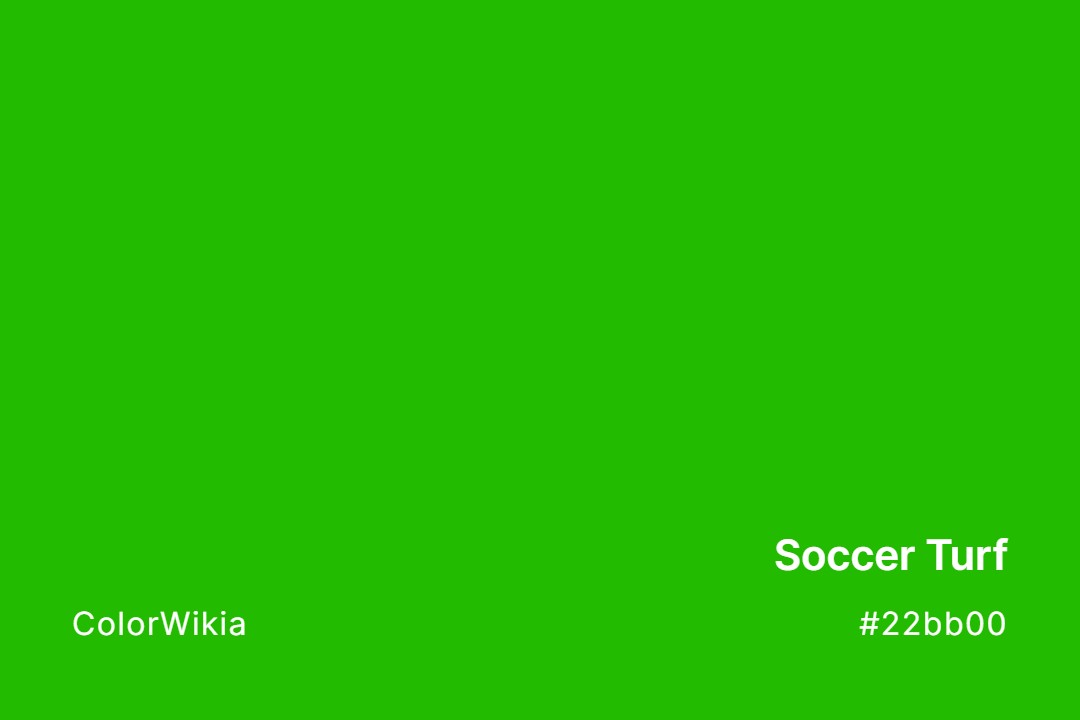 soccer turf color 22bb00