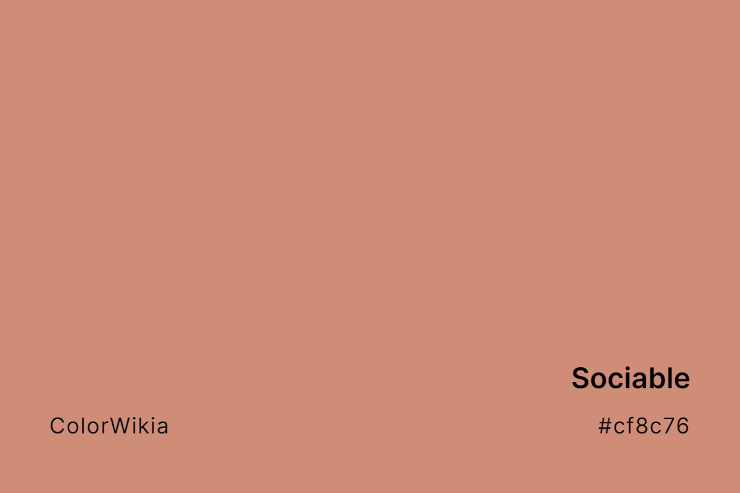Sociable Color – #cf8c76: Codes and Complete Breakdown