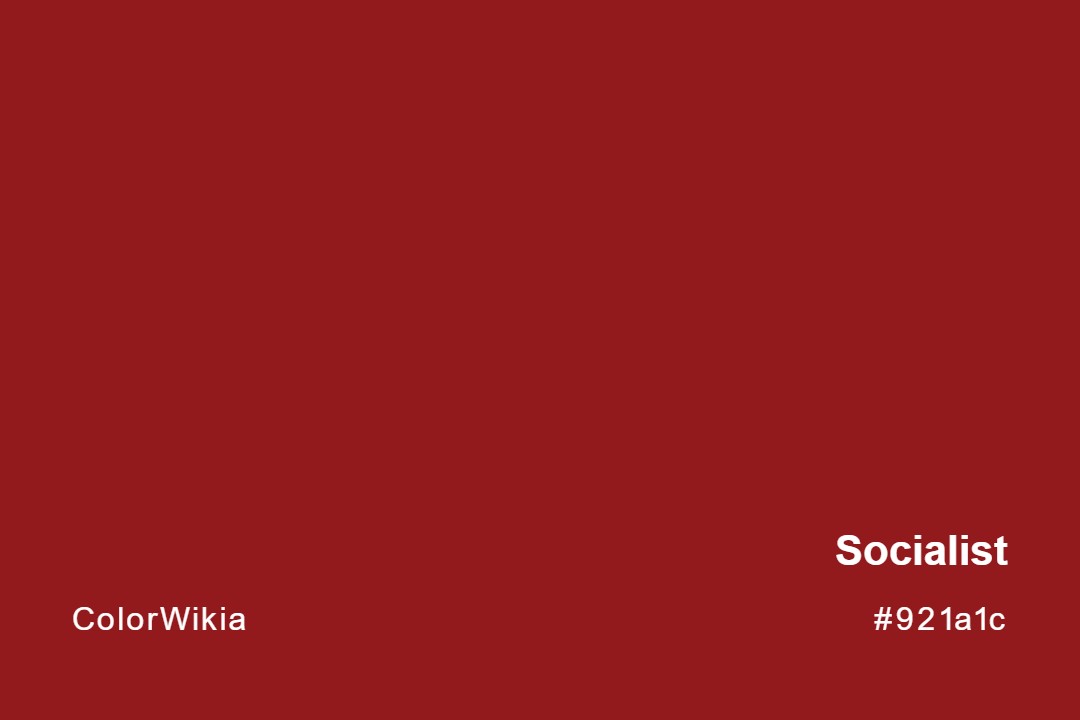 Socialist Color – #921a1c: Codes and Complete Breakdown