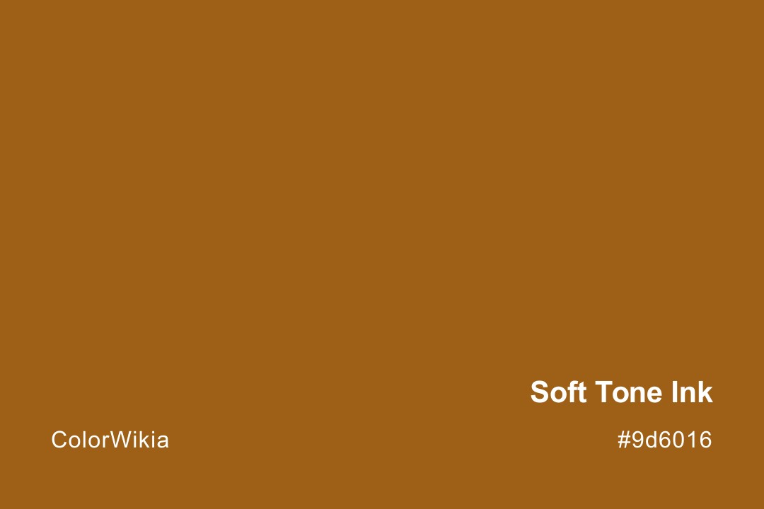 soft tone ink color 9d6016