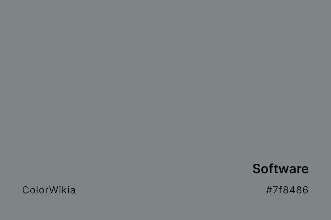 Software Color – #7f8486: Codes and Complete Breakdown