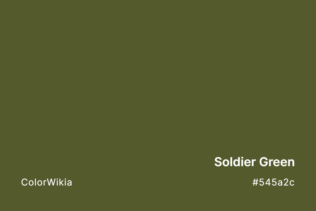 soldier green color 545a2c