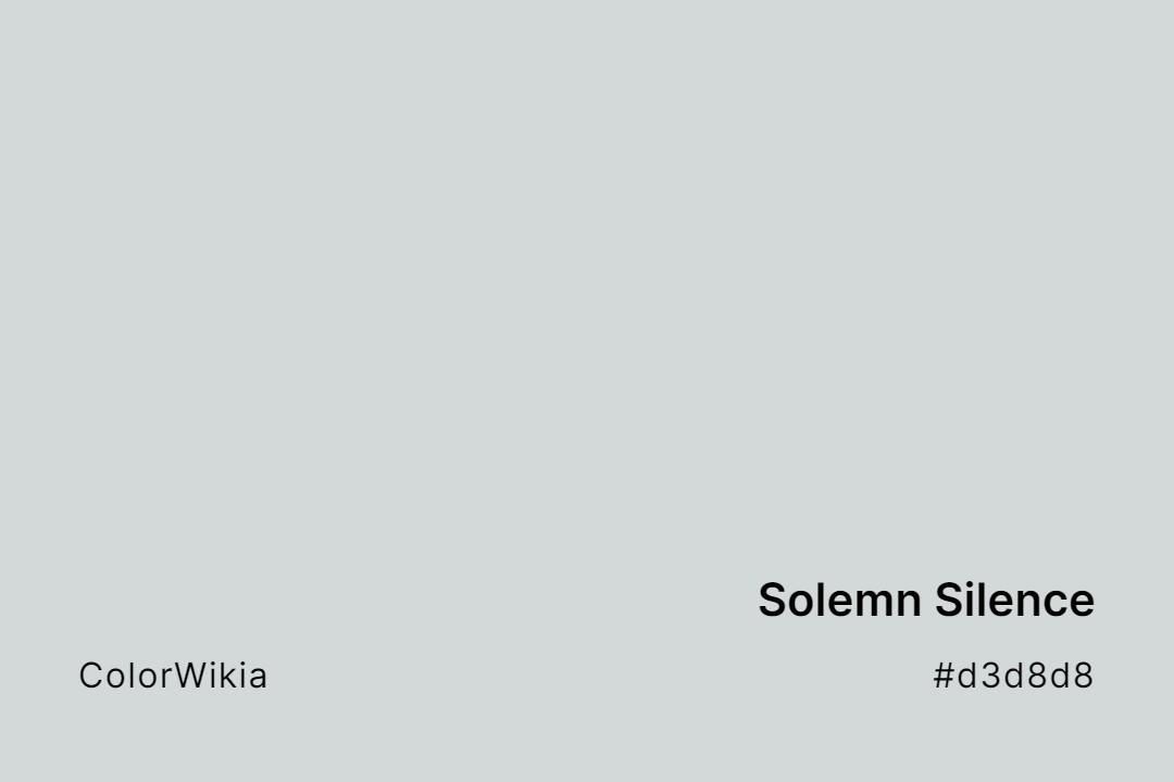 Solemn Silence Color – #d3d8d8: Codes and Complete Breakdown