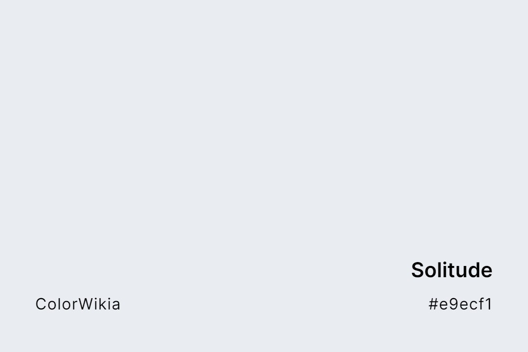 Solitude Color – #e9ecf1: Codes and Complete Breakdown