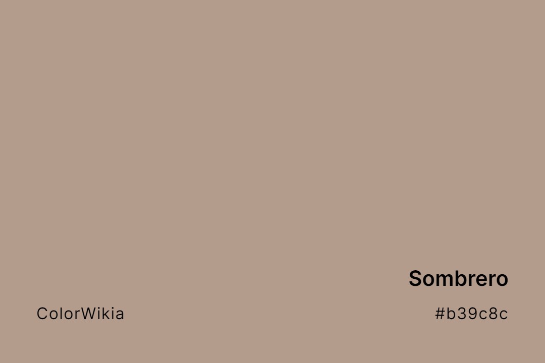 Sombrero Color – #b39c8c: Codes and Complete Breakdown