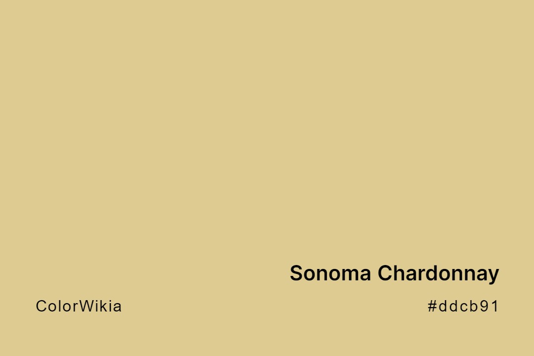 Sonoma Chardonnay Color – #ddcb91: Codes and Complete Breakdown