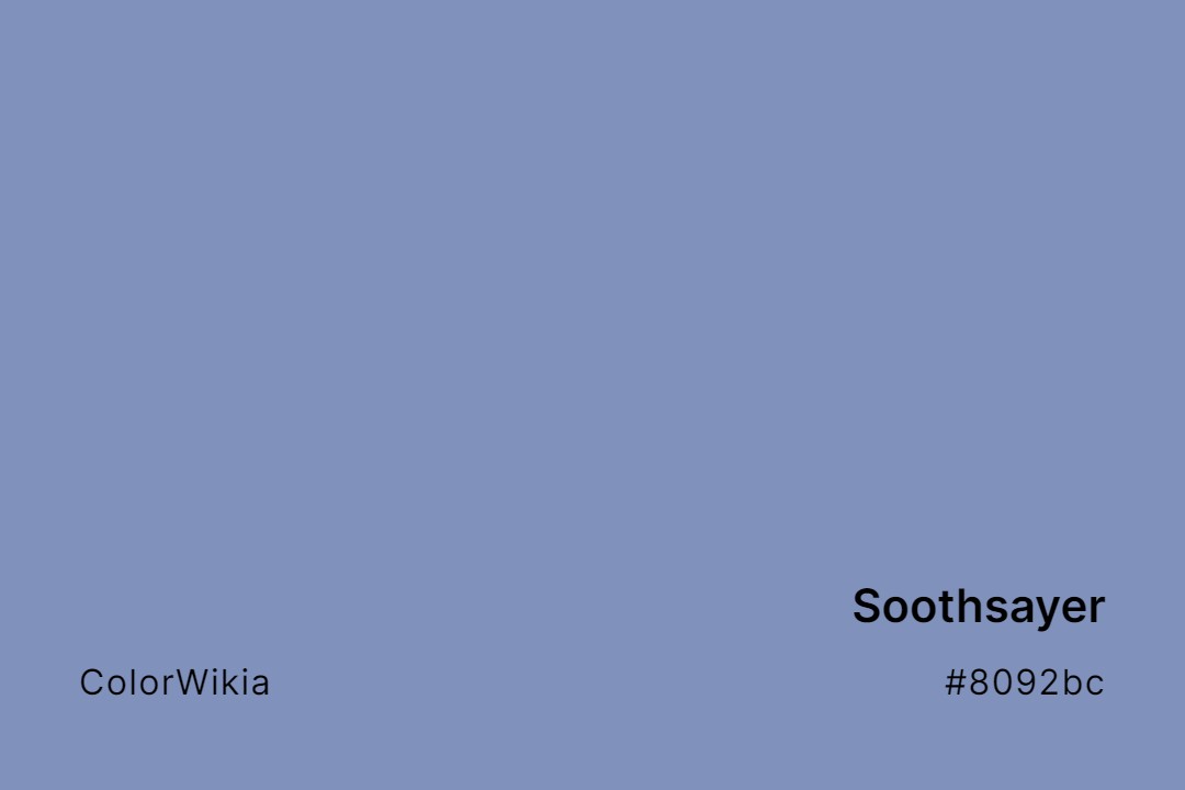 Soothsayer Color – #8092bc: Codes and Complete Breakdown