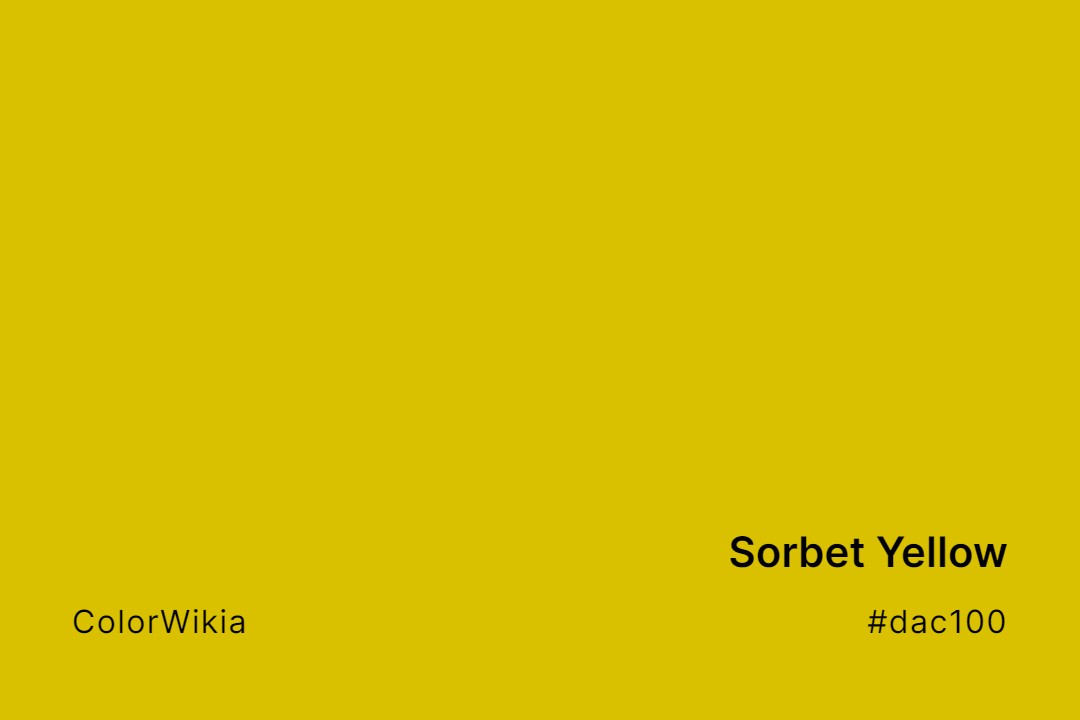 Sorbet Yellow Color – #dac100: Codes and Complete Breakdown