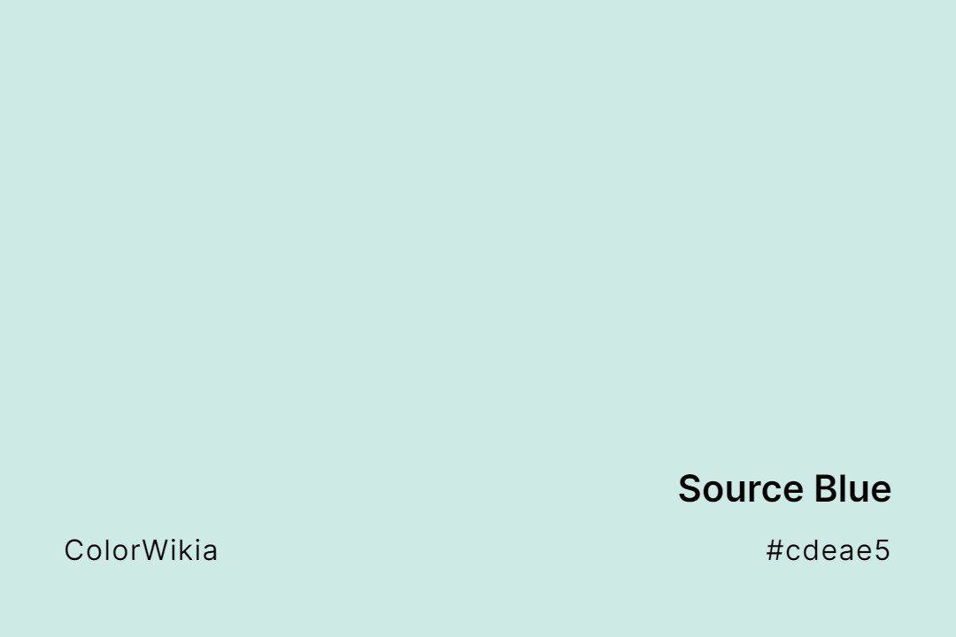 Source Blue Color – #cdeae5: Codes and Complete Breakdown
