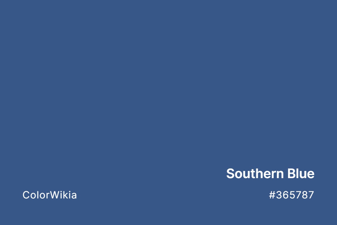 Southern Blue Color – #365787: Codes and Complete Breakdown