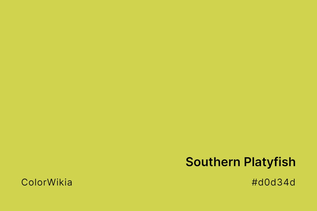 Southern Platyfish Color – #d0d34d: Codes and Complete Breakdown