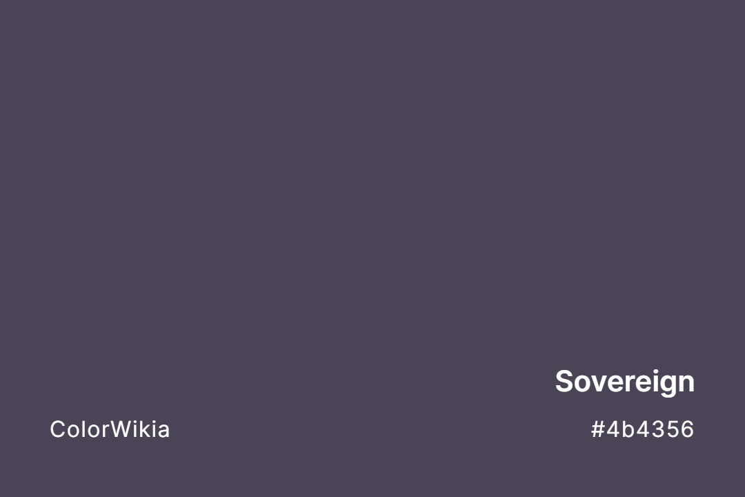 Sovereign Color – #4b4356: Codes and Complete Breakdown