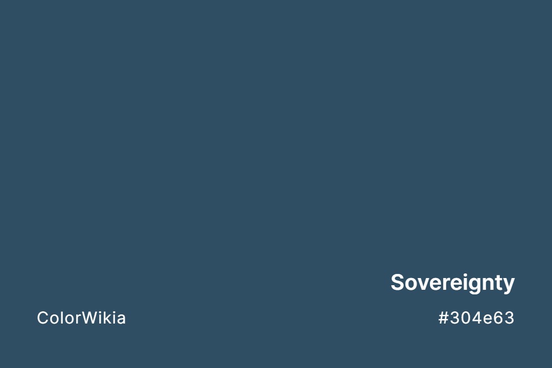 Sovereignty Color – #304e63: Codes and Complete Breakdown