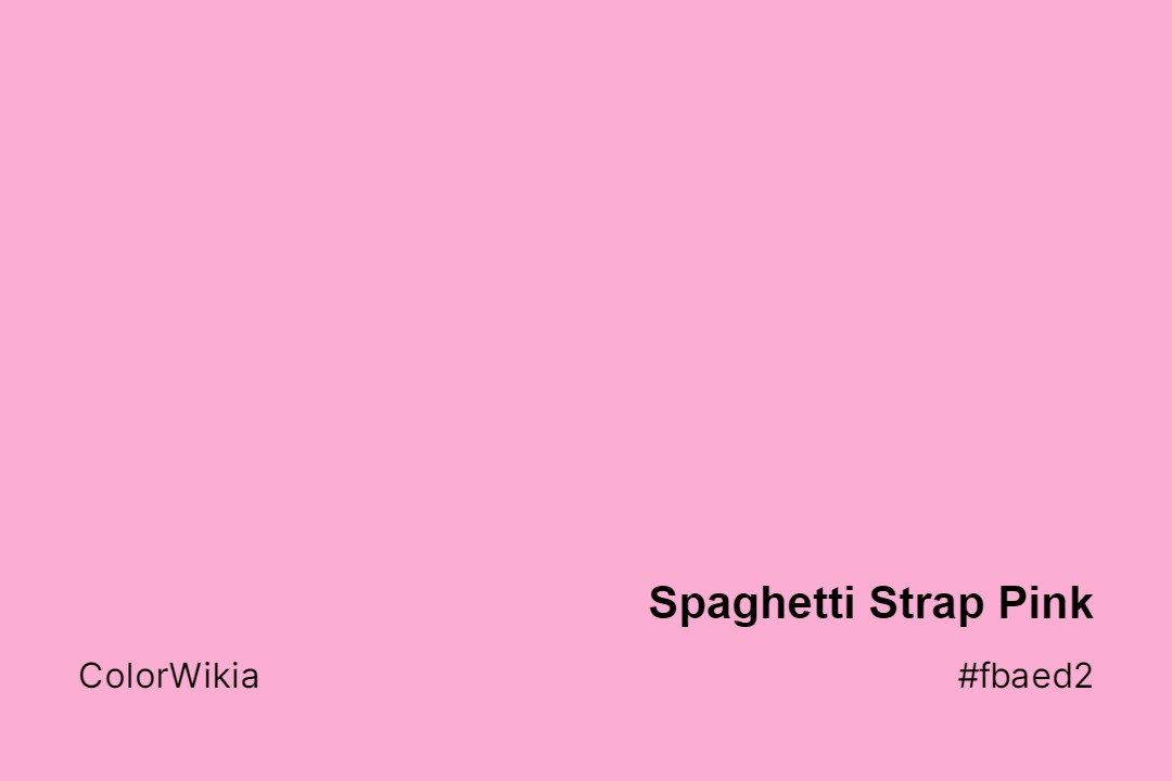 spaghetti strap pink color fbaed2