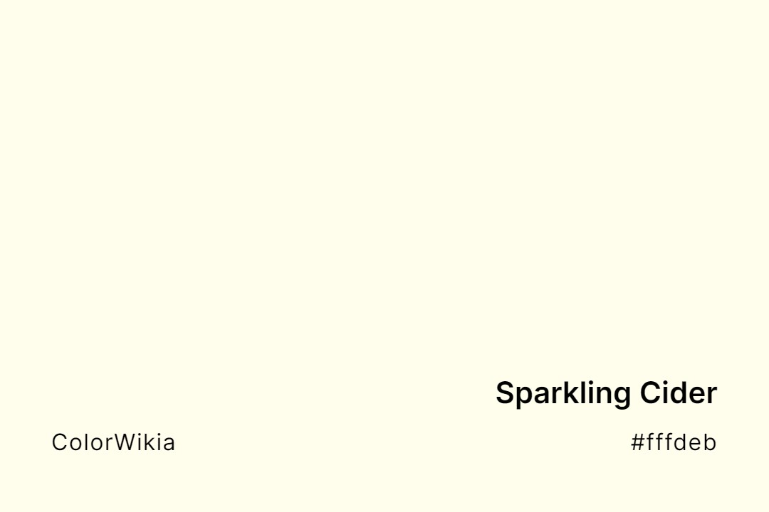 sparkling cider color fffdeb
