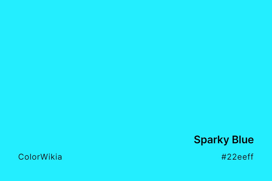 Sparky Blue Color – #22eeff: Codes and Complete Breakdown