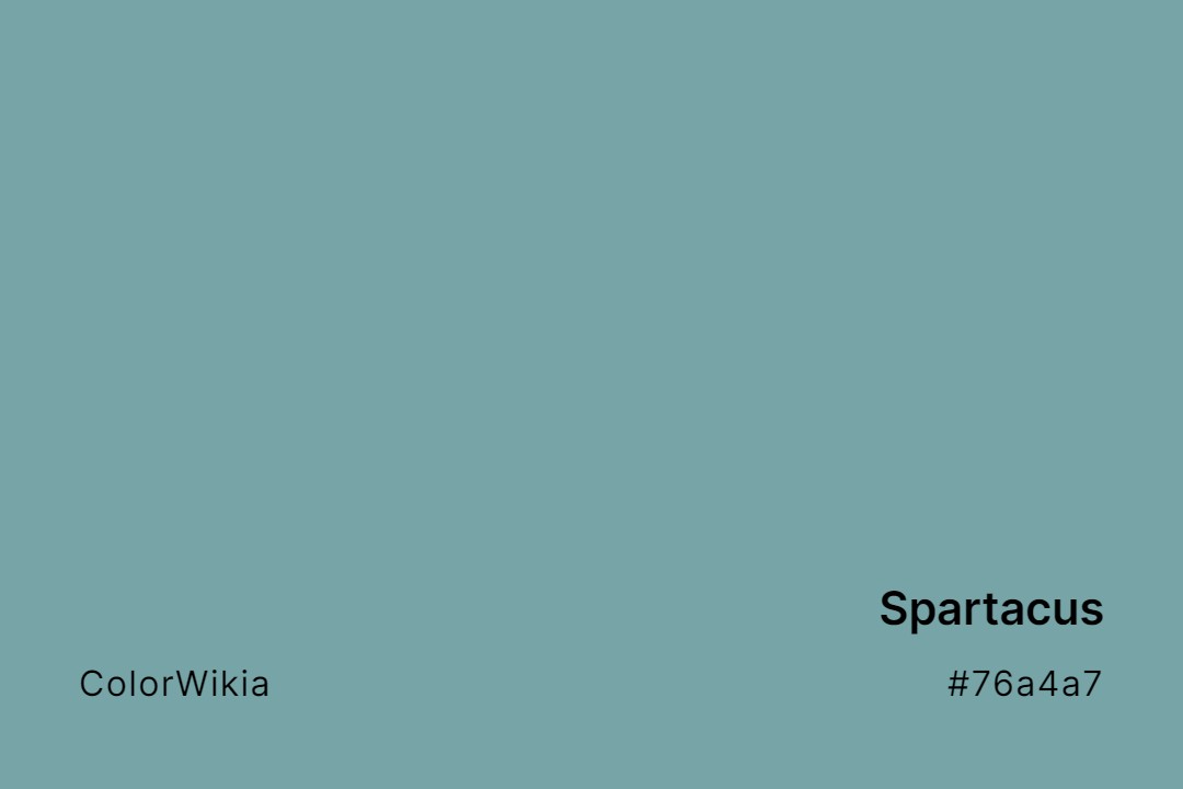 Spartacus Color – #76a4a7: Codes and Complete Breakdown