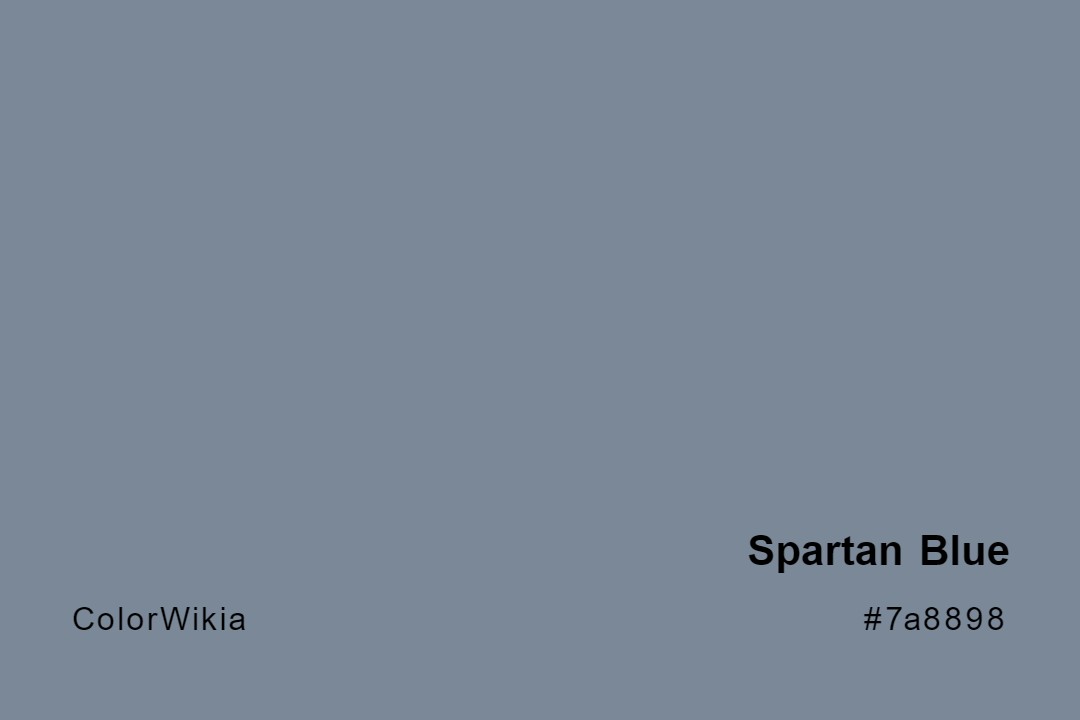 Spartan Blue Color – #7a8898: Codes and Complete Breakdown