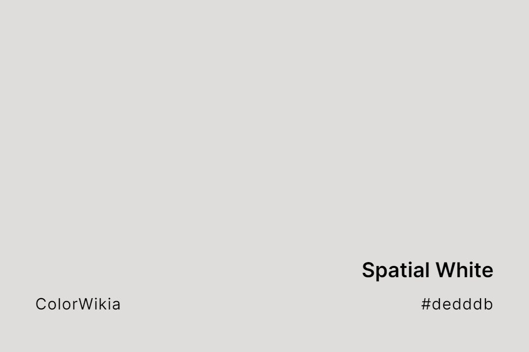 Spatial White Color – #dedddb: Codes and Complete Breakdown