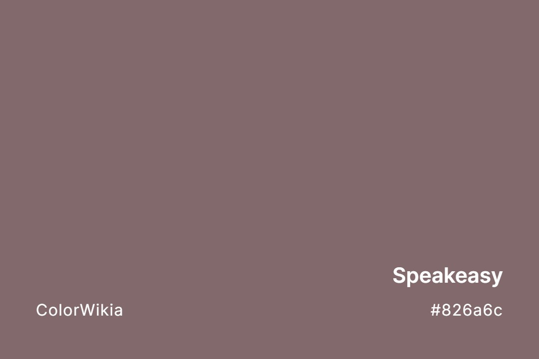 Speakeasy Color – #826a6c: Codes and Complete Breakdown
