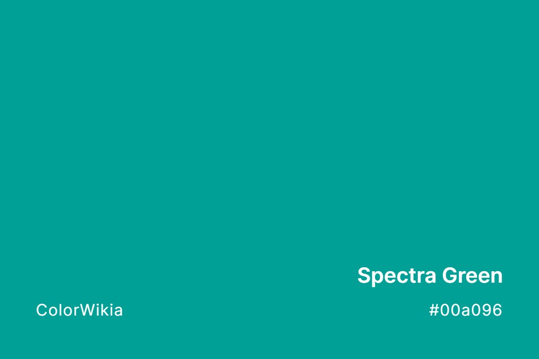 Spectra Green Color – #00a096: Codes and Complete Breakdown