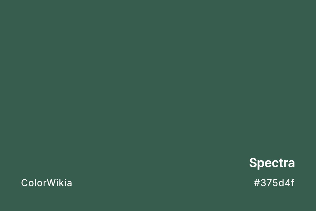 Spectra Color – #375d4f: Codes and Complete Breakdown