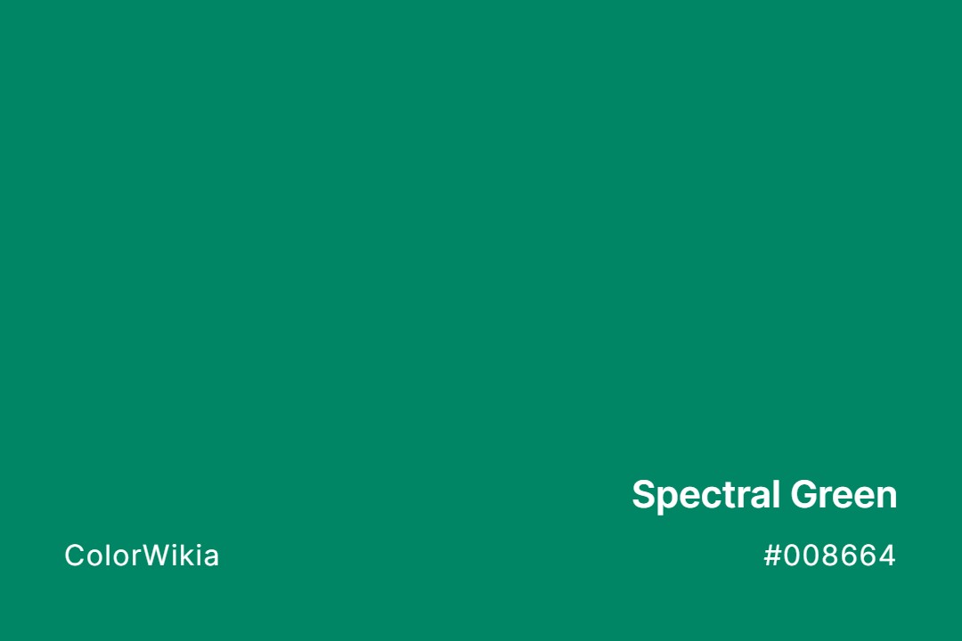 Spectral Green Color – #008664: Codes and Complete Breakdown