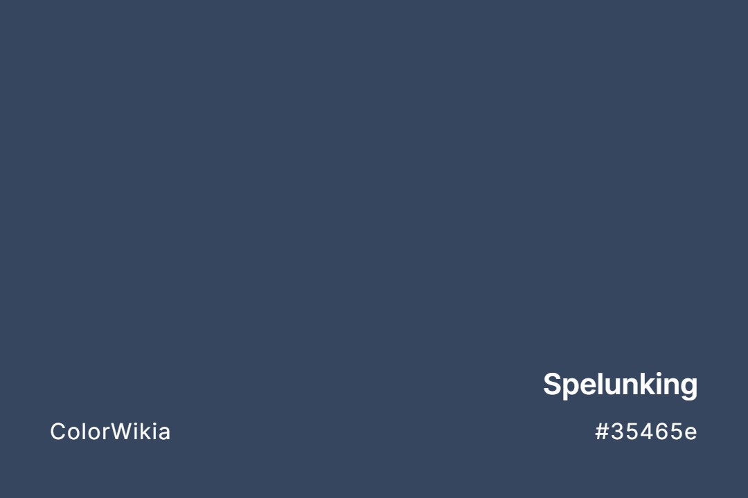 Spelunking Color – #35465e: Codes and Complete Breakdown