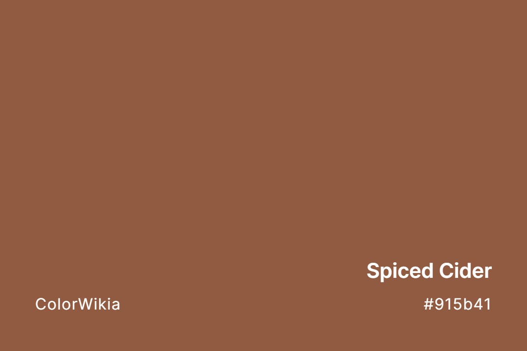 spiced cider color 915b41
