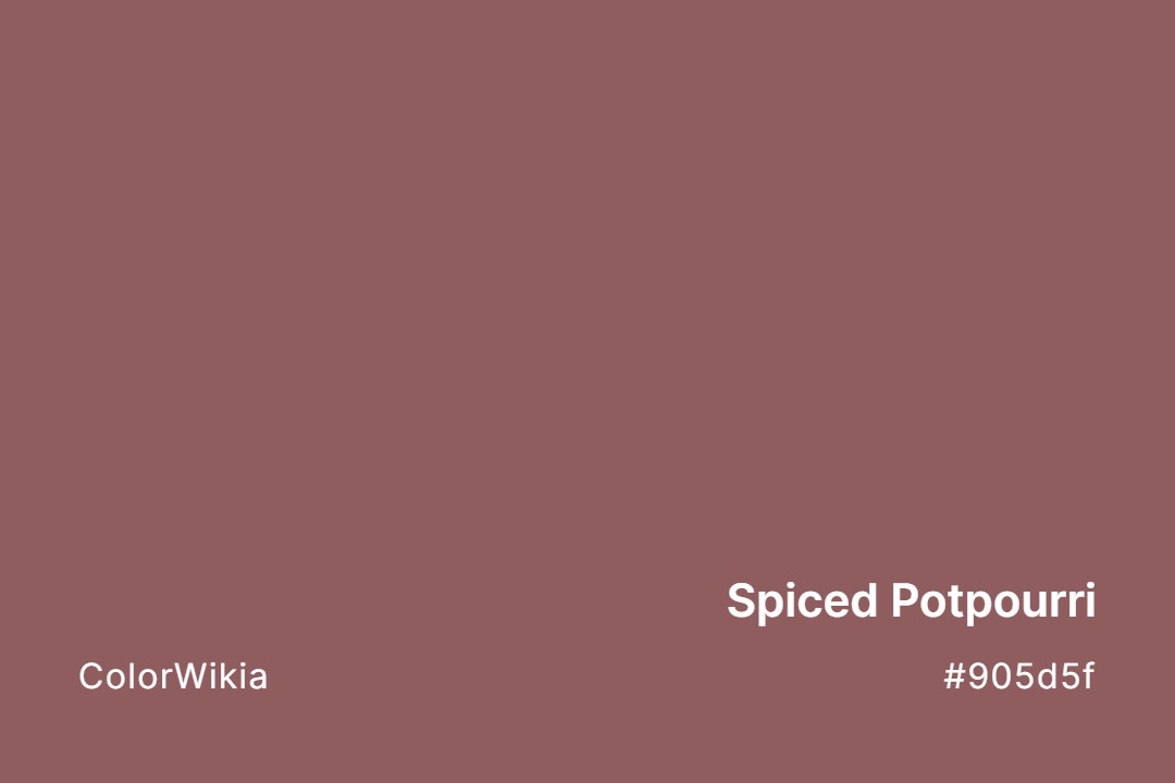 Spiced Potpourri Color – #905d5f: Codes and Complete Breakdown