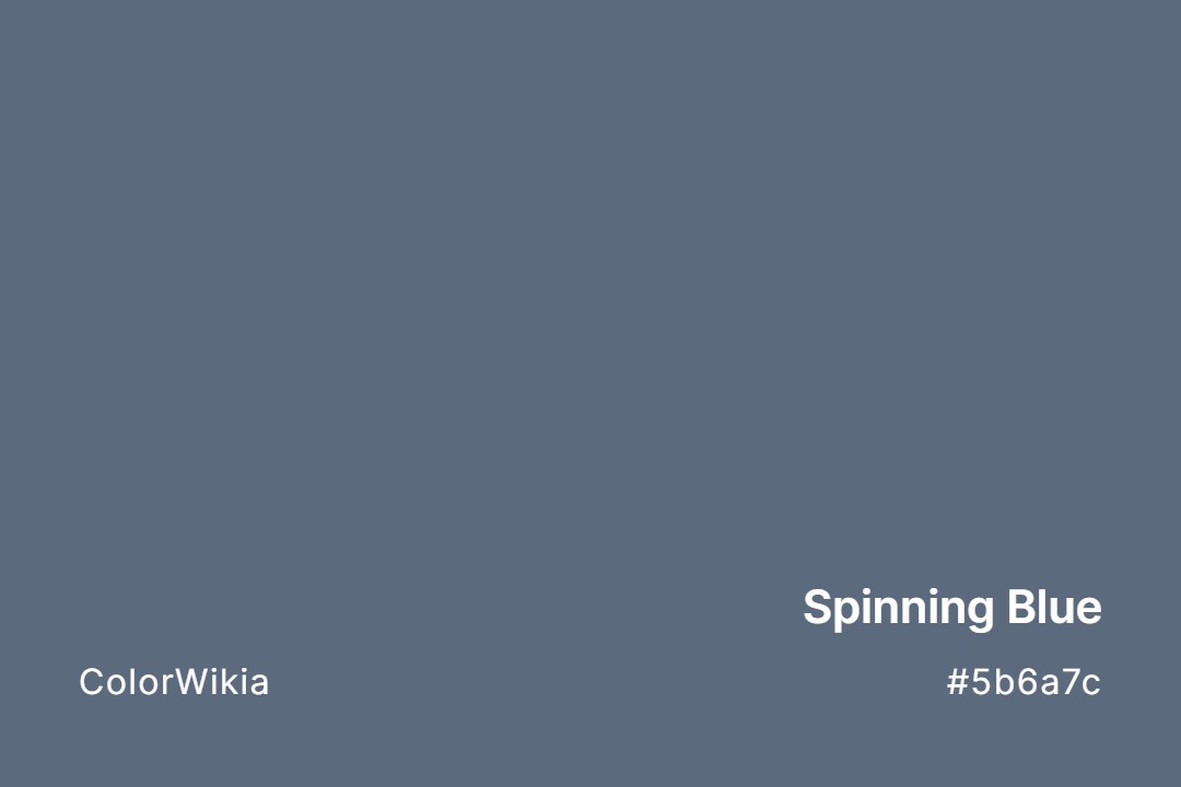 spinning blue color 5b6a7c