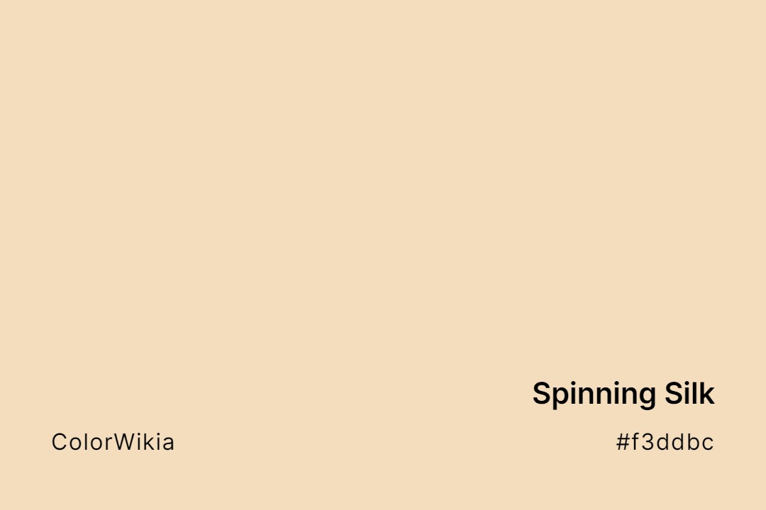 spinning silk color f3ddbc