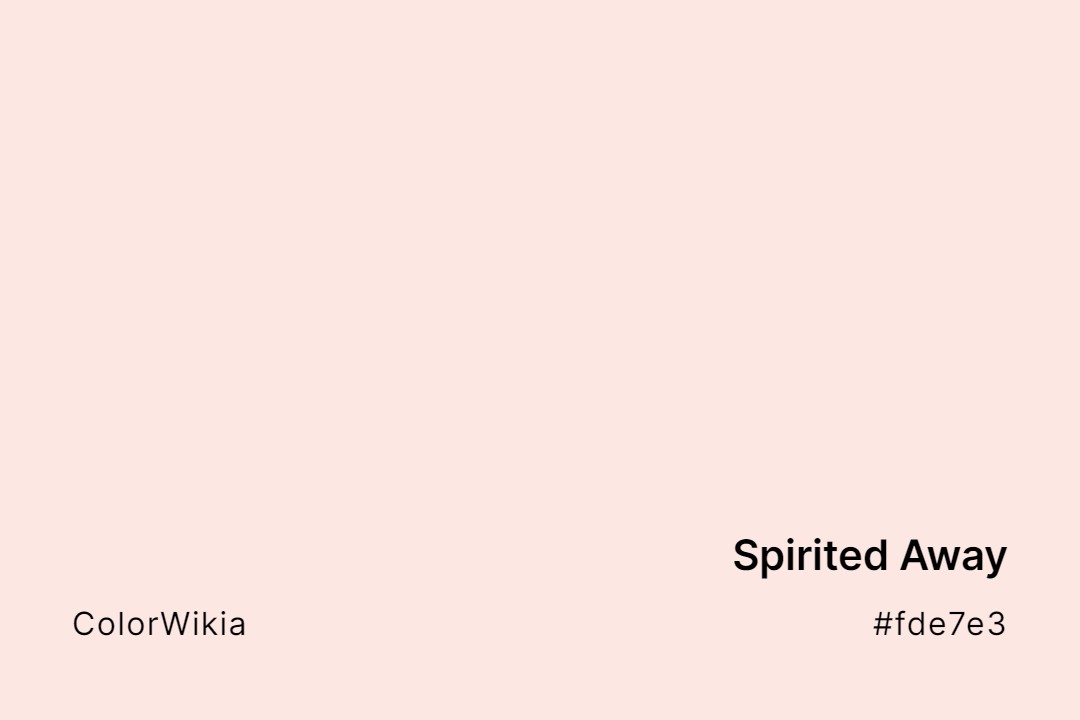 Spirited Away Color – #fde7e3: Codes and Complete Breakdown