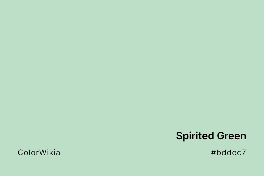 Spirited Green Color – #bddec7: Codes and Complete Breakdown