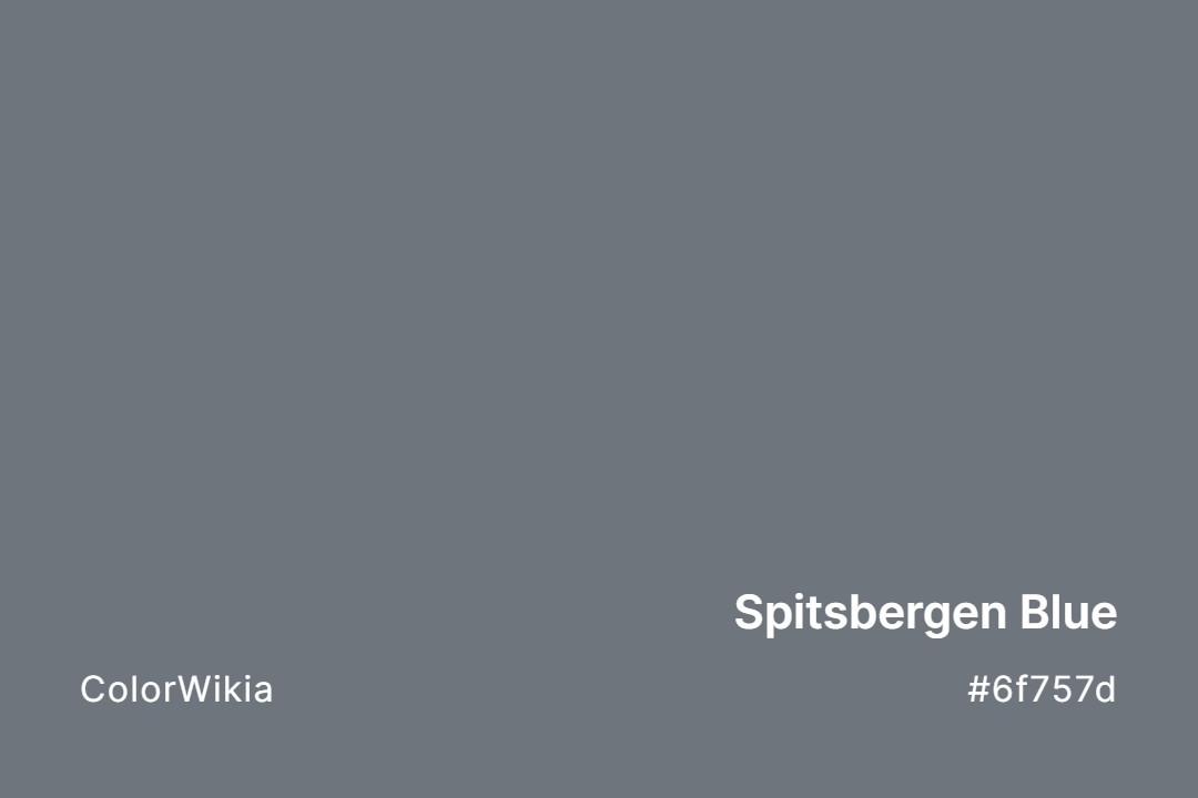 Spitsbergen Blue Color – #6f757d: Codes and Complete Breakdown