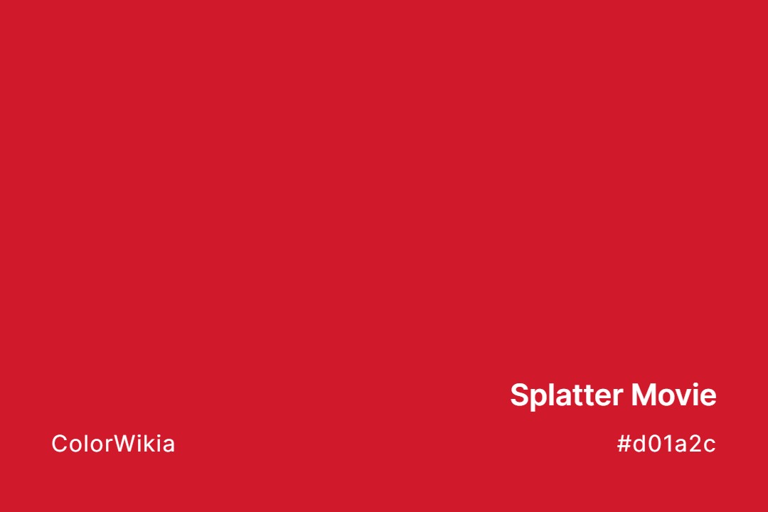 Splatter Movie Color – #d01a2c: Codes and Complete Breakdown