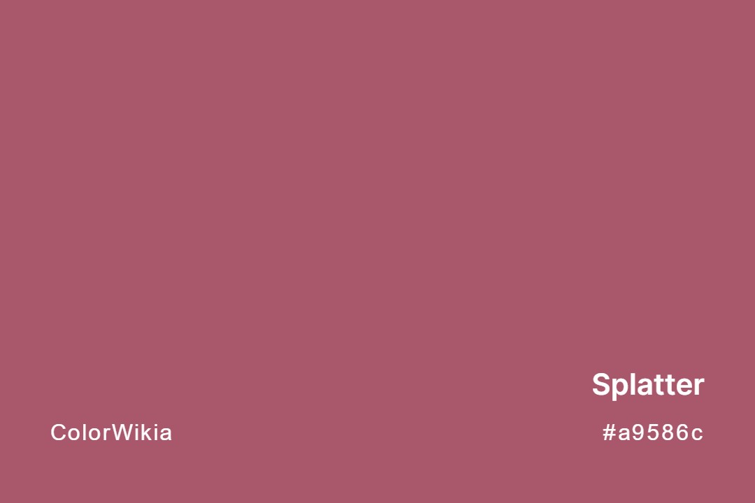 Splatter Color – #a9586c: Codes and Complete Breakdown