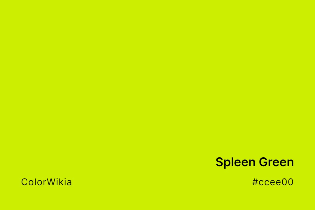 Spleen Green Color – #ccee00: Codes and Complete Breakdown