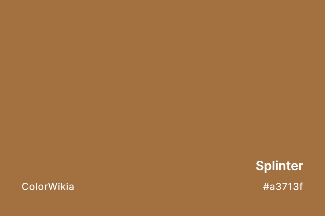 Splinter Color – #a3713f: Codes and Complete Breakdown