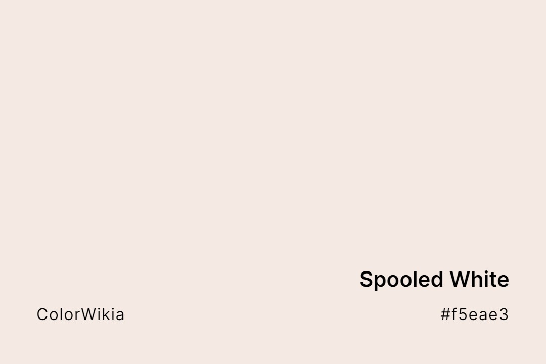 Spooled White Color – #f5eae3: Codes and Complete Breakdown