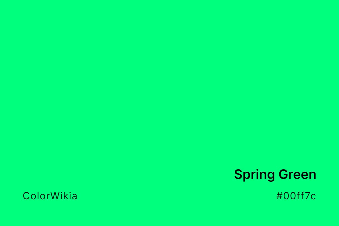spring green color 00ff7c
