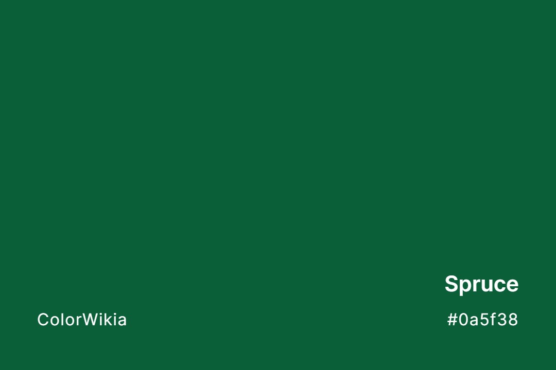 spruce color 0a5f38