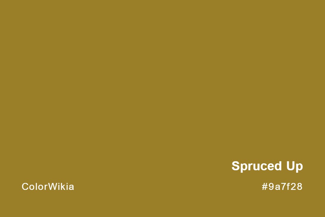 Spruced Up Color – #9a7f28: Codes and Complete Breakdown