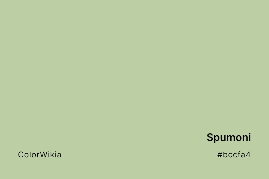 Spumoni Color – #bccfa4: Codes and Complete Breakdown