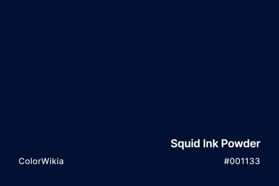squid ink powder color 001133