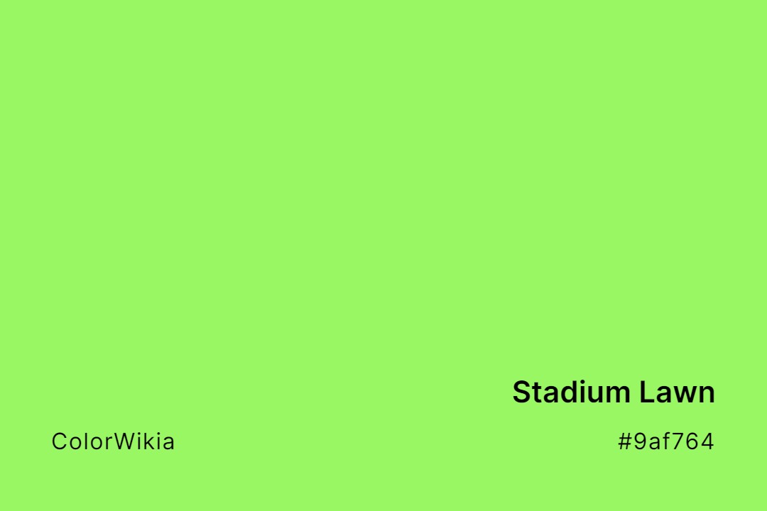 stadium lawn color 9af764